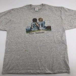 VTG Dallas Cowboys Texas Toddlers T Shirt XL Baby Aikman Smith Jerzees USA *FLAW